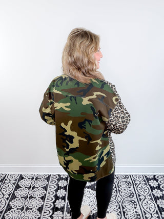 Camo & Claws Oversized Shacket