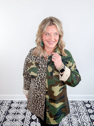 Camo & Claws Oversized Shacket