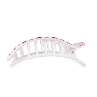 Candy Cane Crush Large Flat Round Clip