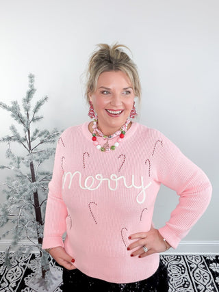 merry candy cane sweater