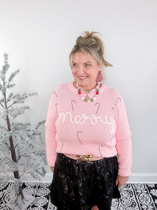 Candy Cane Cutie Sweater