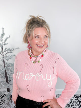 Candy Cane Cutie Sweater