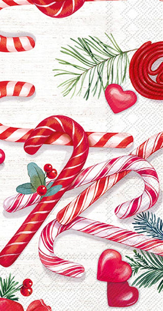 Candy Canes Paper Guest Towels