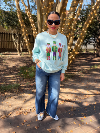 Candy Nutcracker Sequin Sweatshirt