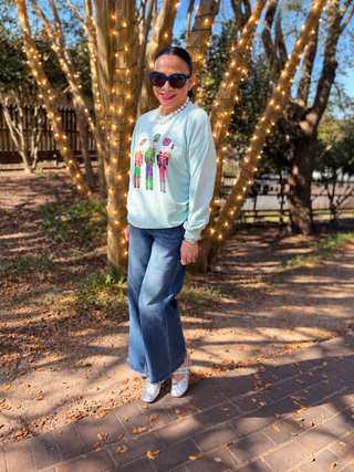 Candy Nutcracker Sequin Sweatshirt