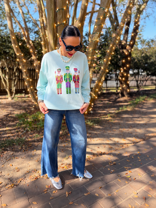 Candy Nutcracker Sequin Sweatshirt