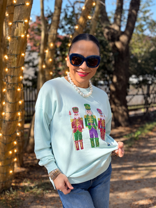  Nutcracker Sequin Sweatshirt