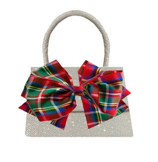 Candy Sparkle Purse - with Red Plaid Bow