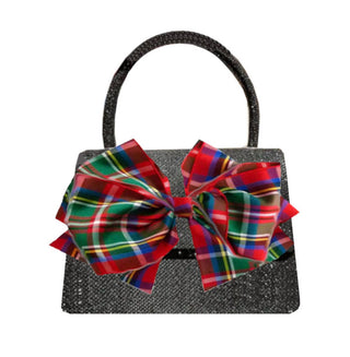 Candy Sparkle Purse - with Red Plaid Bow