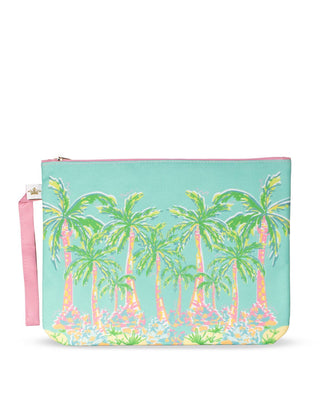 Wet/Dry pouch with palm tree design.
