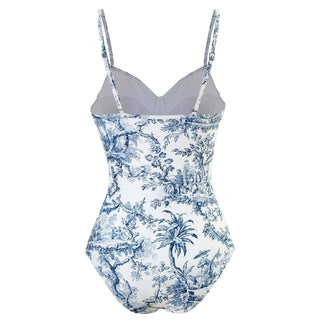 Blue Paradise Swimsuit W/Coverup