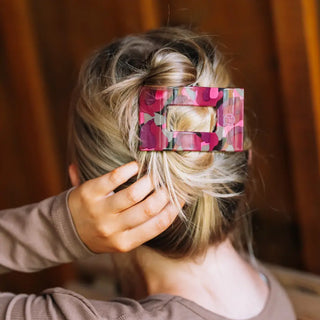 Garden Glam Flat Rectangle Hair Clip