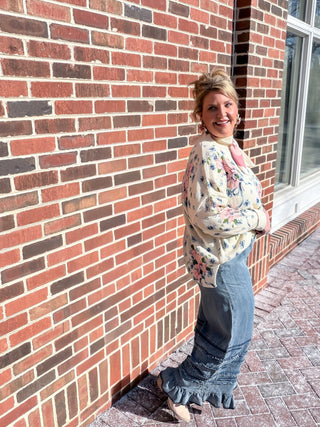 Chambray Charm Crop Pants