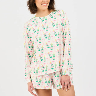 Champagne Toasts Pajama Short Set