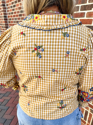 Checkered Garden Blouse
