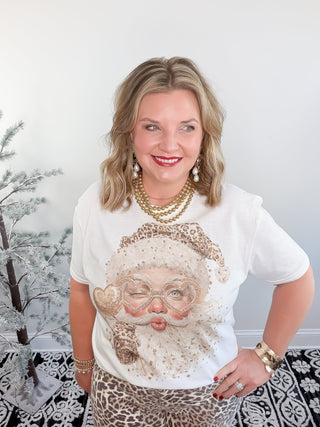 Cheetah Santa T-Shirt