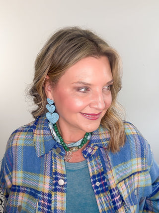 The Fireside Plaid Shacket | Sky