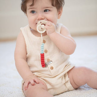 Cherry Duo Pacifier Clip