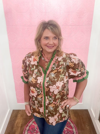 Chestnut Garden Blouse