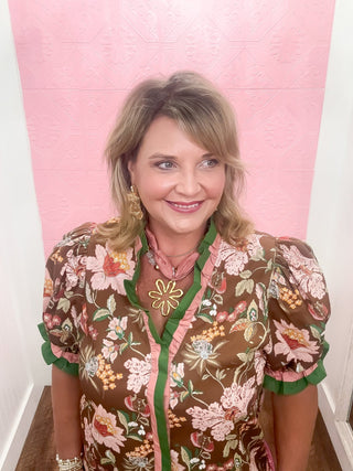 Chestnut Garden Blouse