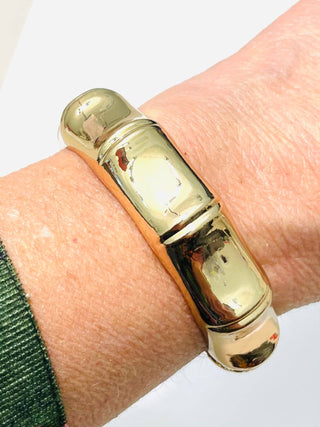 Chic Hinged Bamboo Cuff