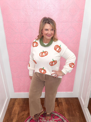 Chic Wide Leg Pants Brown, stretch, crop, customer favorite, front pocket, fall, thanksgiving, halloween, relax