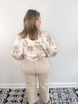 Chic Wide Leg Pants | Stone