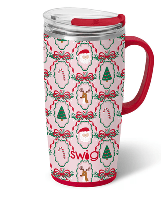 Swigs Christmas Cameos 22oz travel mug
