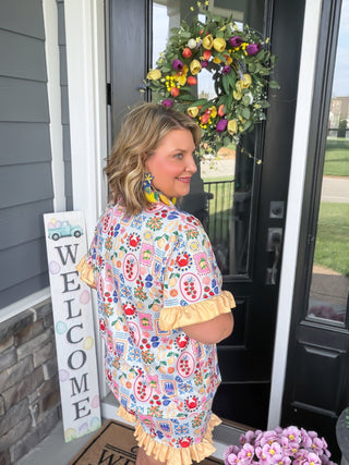 "Ciao Bella" Pajama Shorts Set