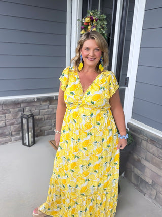 Citrus Crush Maxi Dress