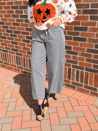 City Stripe Pants | Black