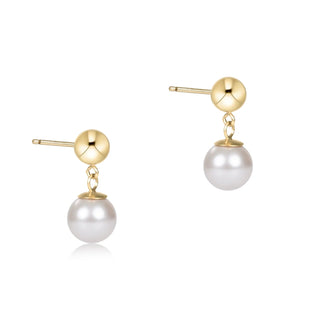 Classic Ball Drop Stud | Pearl