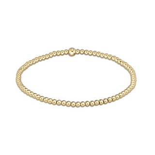 Classic Gold 2.5MM Bead Bracelet