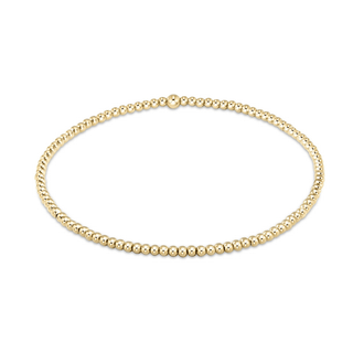 Classic Gold 2MM Bead Bracelet
