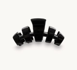 Teleties jet black classic hair clip.