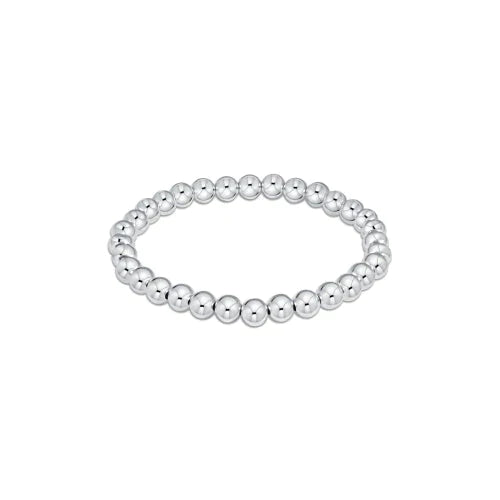 Classic Sterling Bead Bracelet 6mm