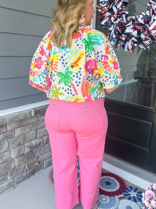 Clean Slate Pintuck Pants | Pink