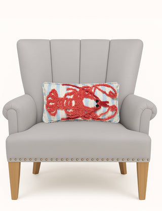 Coastal Lobster Hook Pillow