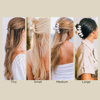 Coconut White Classic Claw Hair Clips
