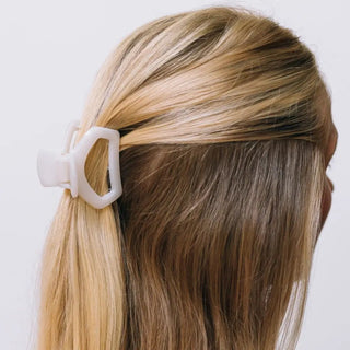 Coconut White Open Claw Hair Clips