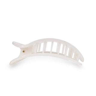 Coconut White Small Flat Round Clip