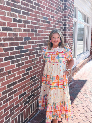 Confetti Garden Tiered Dress