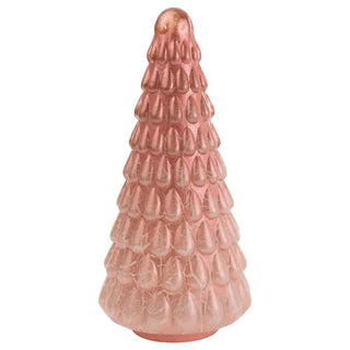 Cool Coral Glass Christmas Tree
