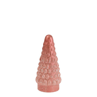 Cool Coral Glass Christmas Tree