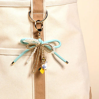 Coquette Layered Bow Bag Charm
