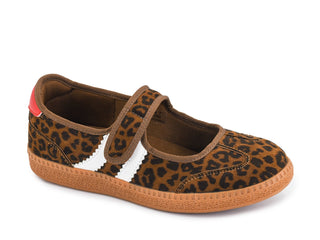 Corky's Calm down Mary Jane style sneaker in leopard print.