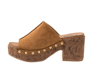 Corkys | Gaslight Platform Sandal | Camel