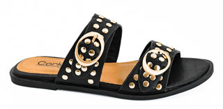 Corky's Hey Hottie sandal in black.