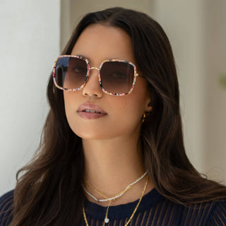 Cosmo Square Sunglasses | Rose Tortoise