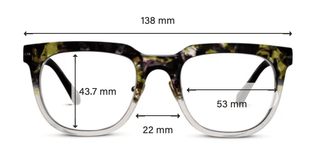 Crawford Reading Glasses Olive Botanico/Gray